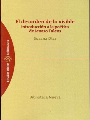 cover image of El desorden de lo visible